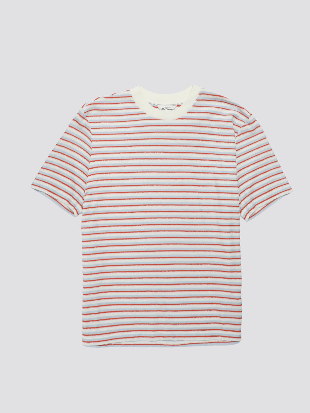 T-Shirt Ben Sherman Signature Loopback Stripe Bleu | LFR-03814236